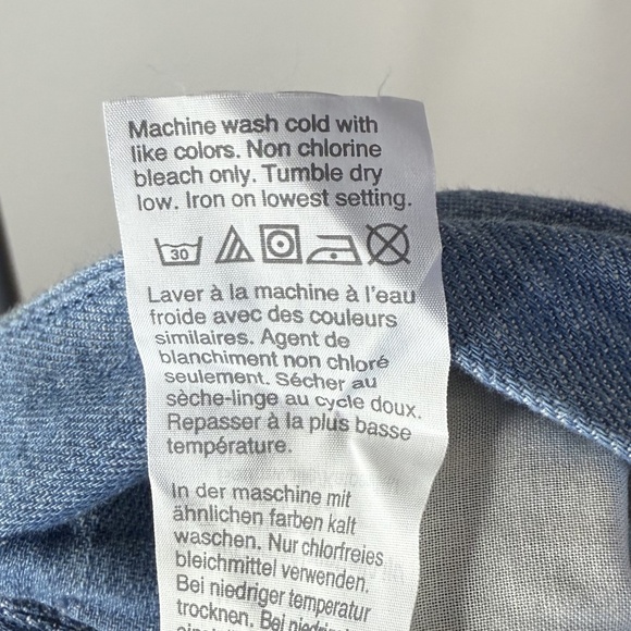 Madewell Chambray Huston Pull-On Crop Pants - Picture 12 of 12